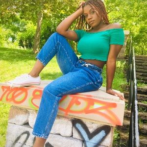 Off the shoulder shirt